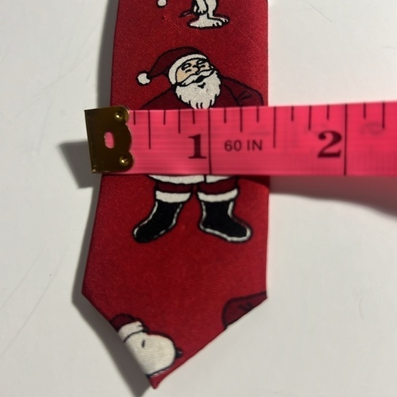 Tie Peanuts Snoopy and Santa holiday tie - Picture 10 of 10